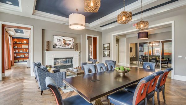 Clubhouse at The Kathryn luxury apartments in Frisco.